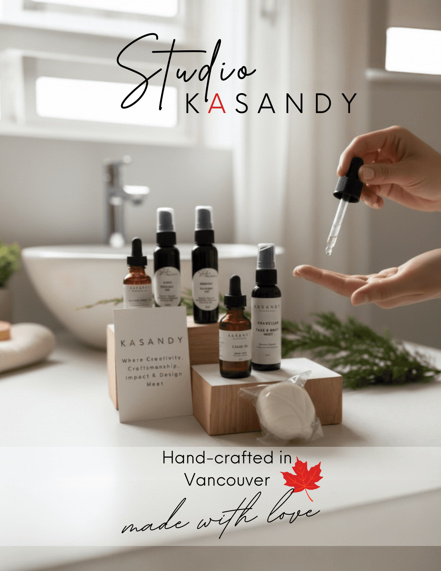 Studio Kasandy luxury face oil — handmade in Vancouver with organic ingredients