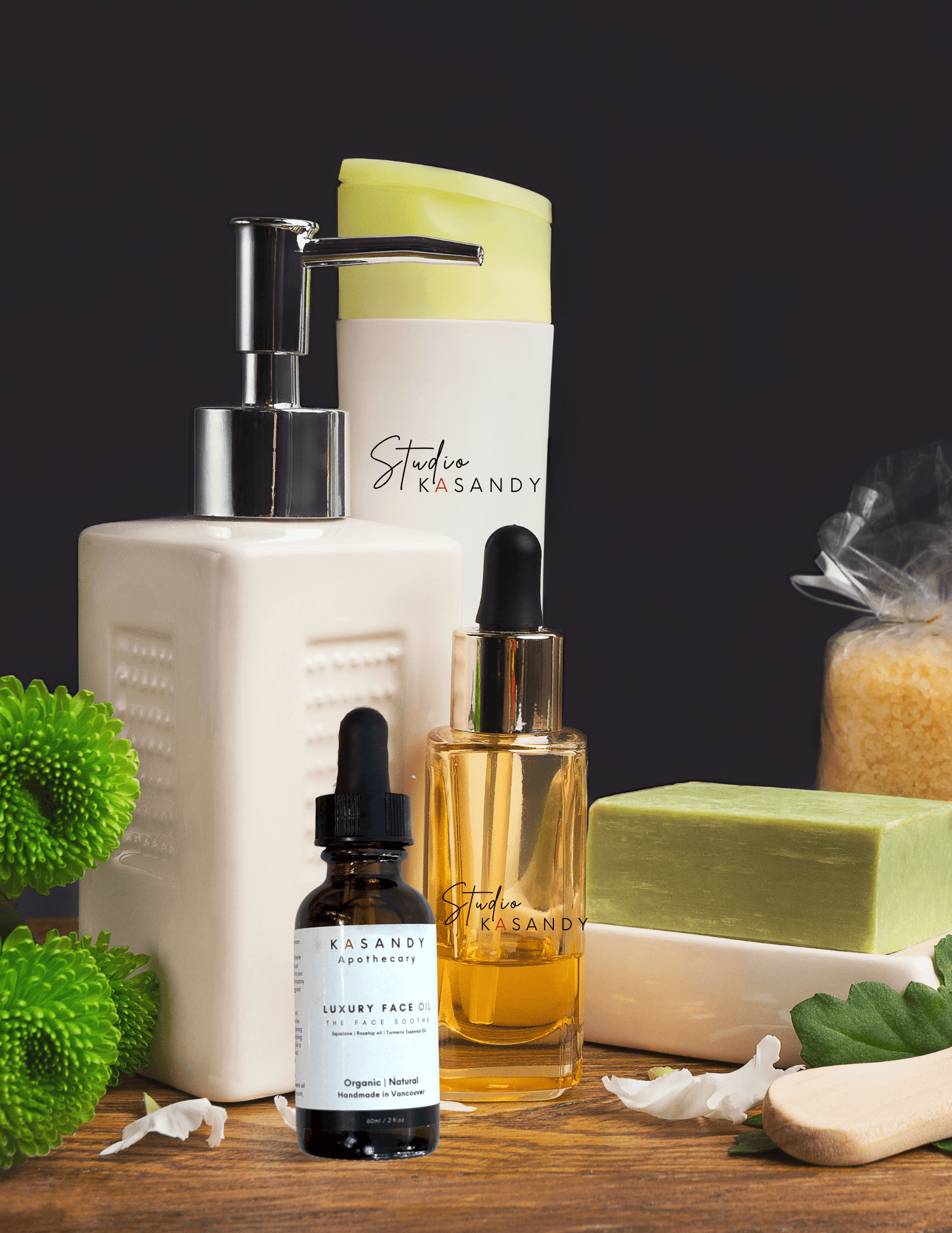Studio Kasandy handmade Canadian beauty products — body oils, face wash, soaps