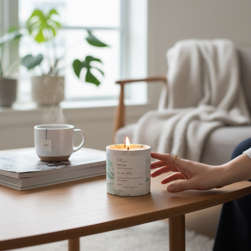 Studio Kasandy Candle — Sage Leaf